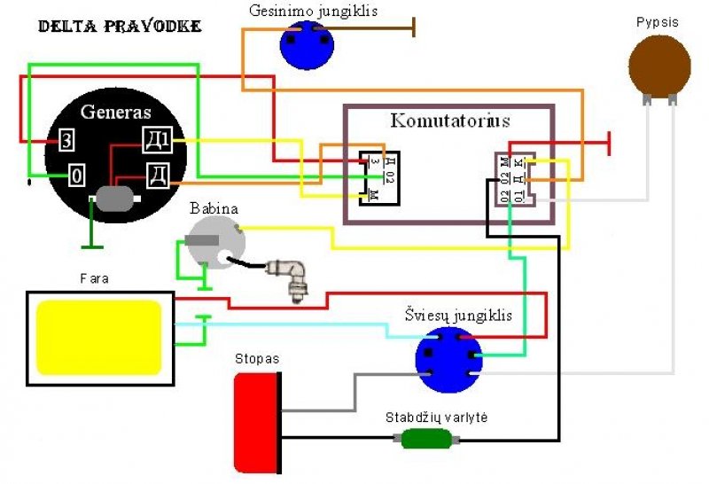 Схема проводки кайо 140 без аккумулятора